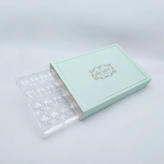 Macarsons Donut Dessert Paper Sleeve With Blister Tray