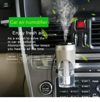 High quality plastic car charger with air humidifier car humidifier