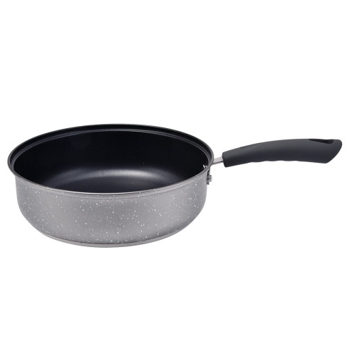 Black non-stick coating grill pan without cover