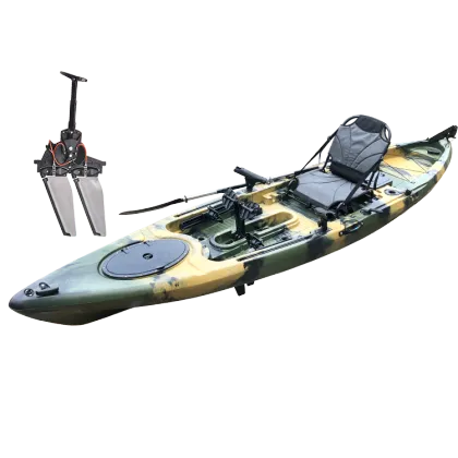 Plastic Waterplay Crafts Foot Pedal Drive Kayak for Fishing Enthusiasts