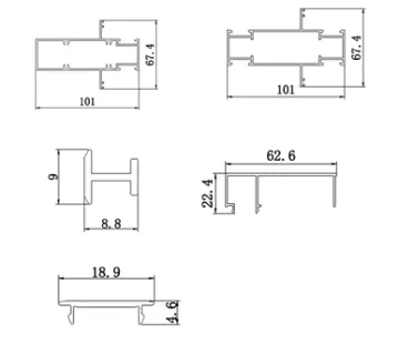 Aluminum Profiles for Windows and Doors in Thailand