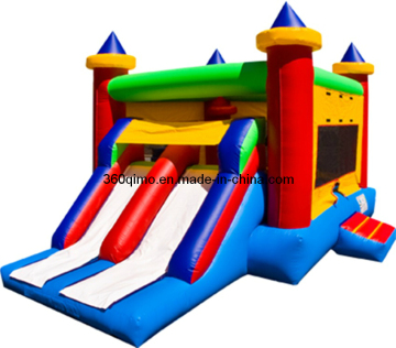 Dual Lane Inflatable Bouncer with Slide Combo (BMBC301)