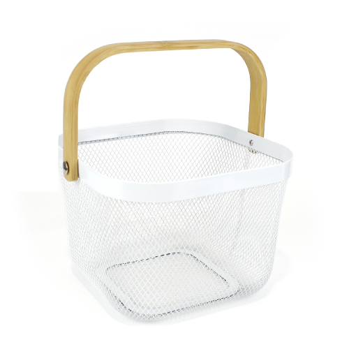 Mesh Baskets with Wood Handle