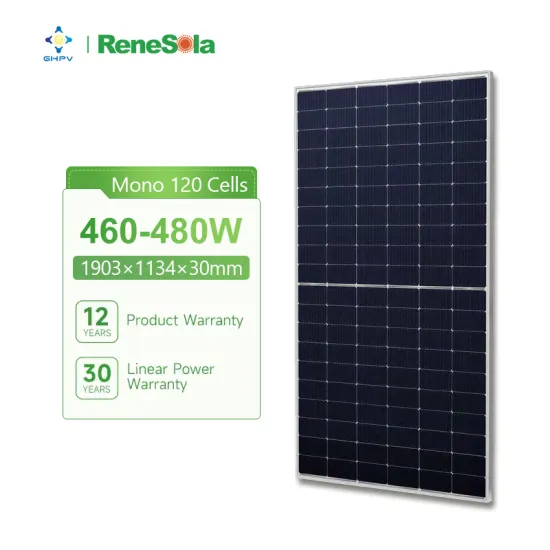High Efficiency Renesola N-Type Mono-Facial Solar Panels: 460W to 480W with Dual Glass