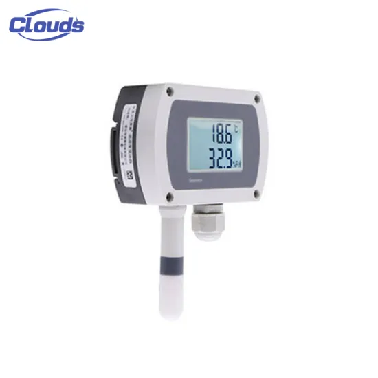 High-Precision Clouds Temperature and Humidity Sensor with 485 Interface and Wall-Mounted LCD Display