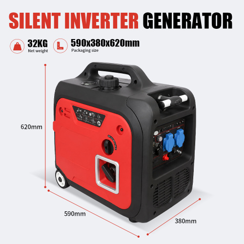 Generador inversor de gasolina silencioso portátil de 3,5 kW