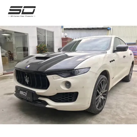 Real Carbon Fiber Engine Hood Bonnet for M Levante