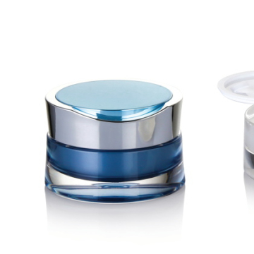 Shaoxing Cosmetic Cream Jar 30g - Empty, Double Wall Acrylic Container with Plastic Cap for Skin Care Products