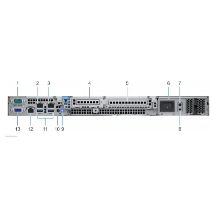 Dell R240 PowerEdge 1U Rack Server - Intel Xeon E-2124