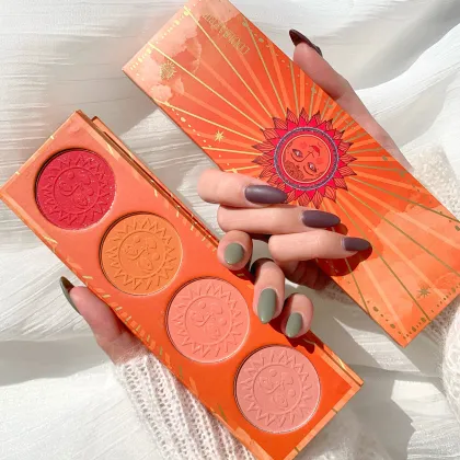 Customizable Vegan Blusher Powder Rouge Makeup in 4 Colors