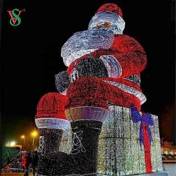 Large Santa Claus Outdoor Decoration Lights