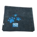 Microfiber dog paw fabric grooming bath towel