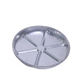 Круглая алюминиевая фольга выпечки сковородки с крышками