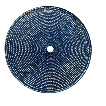 Ruota buff cucita blu da 300 mm per metallo