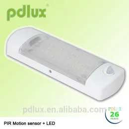 PDLUX LED bulkhead with PIR motion sensor 120 degree
