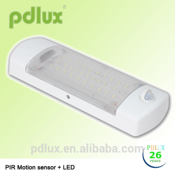 PDLUX LED bulkhead with PIR motion sensor 120 degree