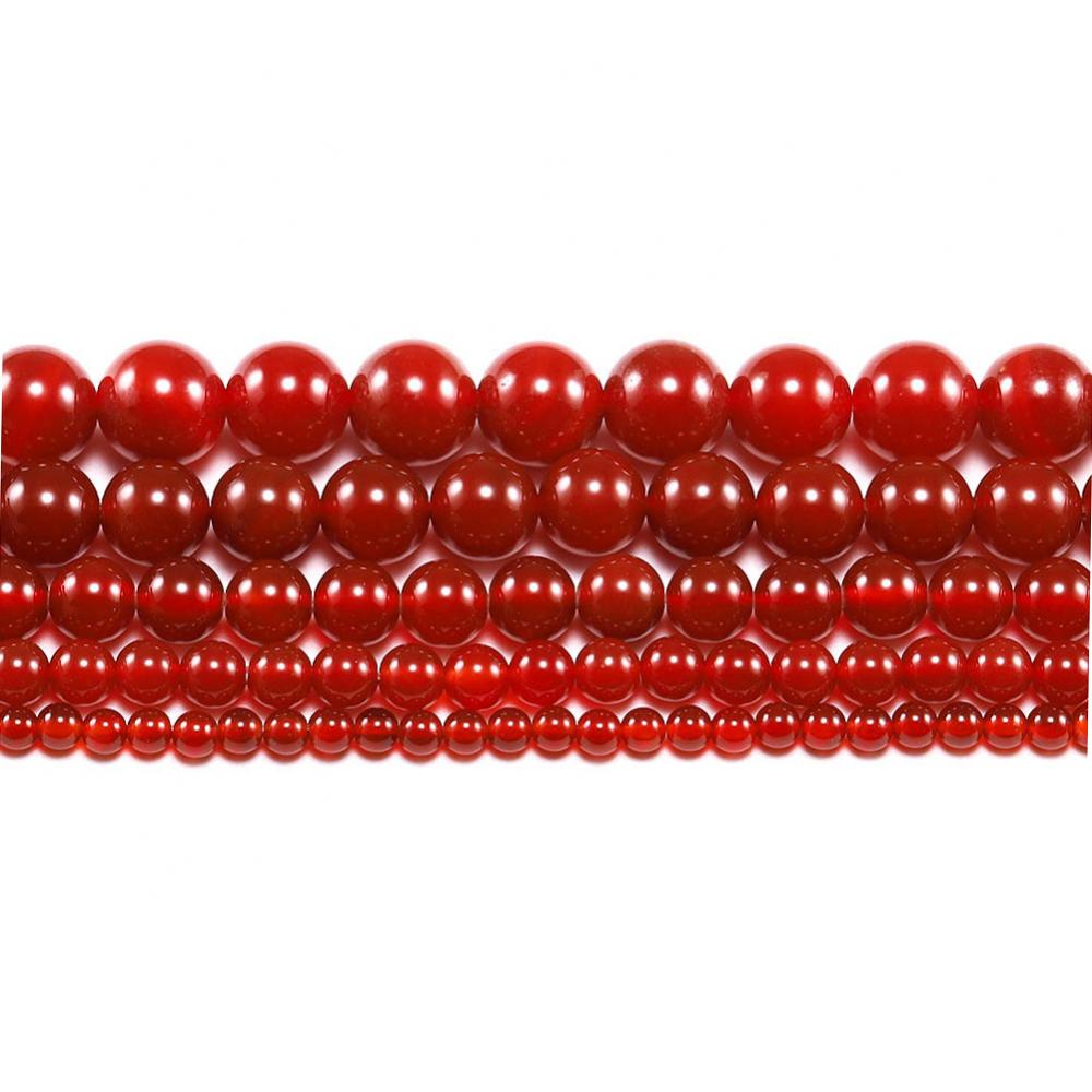 Artisanat de l'agate rouge onyx perles de cartoure