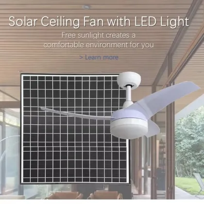 60 Inch 40W Solar-Powered Ceiling Fan for Home Appliances