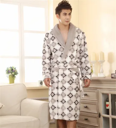 Long-sleeved Hooded Coral Fleece Robe Warm Cute Girl's Women's Pajamas Bathrobe