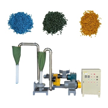 PP LDPE HDPE Film Pelletizer: Mini Small Plastic Film Granulator with Air Wind Cooling Recycling Machine