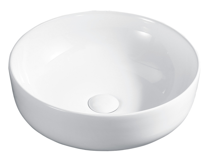 Basin d'art en porcelaine en céramique blanc