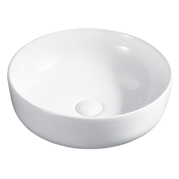 Basin d&#39;art en porcelaine en céramique blanc