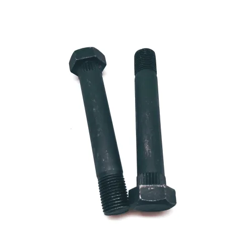 Black Carbon Ribbed Neck Penta Head Security Bolt, High Quality Black