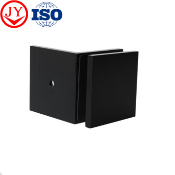 Black Wall Mount Solid Brass Fixed Panel Brackets