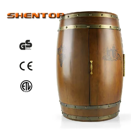 shentop wine cooler STH-AGT22 oak wine barrels wine refrigerator compressor candor wine cooler