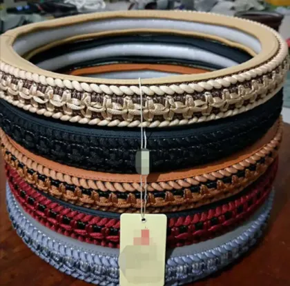 Pu Leather Ice Silk Diamond Car Steering Wheel Cover