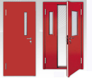 Double Leaf Factory Fire Rated Steel Doors with FM, UL