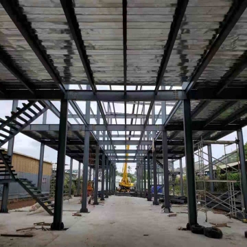 Prefabricated steel structure building construction