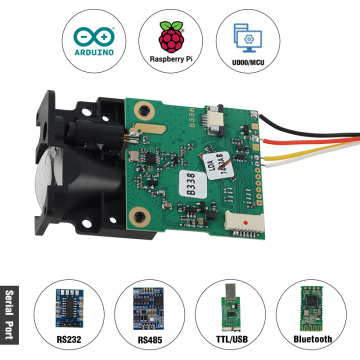 Distance measurement with laser sensor