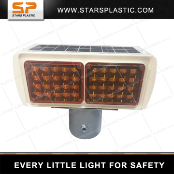 New design High Power Traffic Solar Warning Light double side solar traffic light