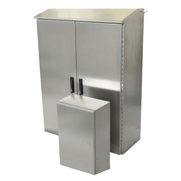 Stainless steel wall hanging type control cabinet, brushed surface/IP65/IK10/safety edges technologyNew