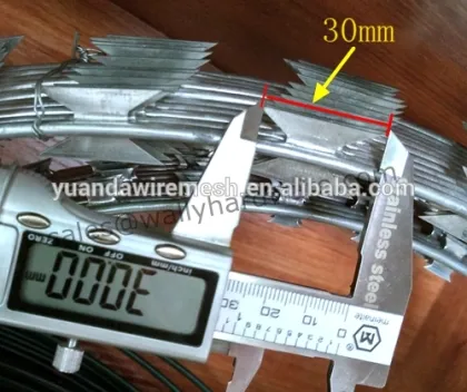 Alambre Concertina Galvanizado Tipo Navajas 450mm