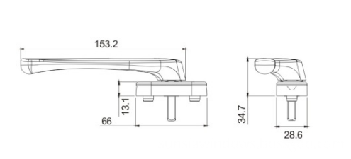 aluminium alloy side hung window door sliding door handle drawing drawing 2 aluminium alloy side hung window door sliding door handle drawing drawing 2
