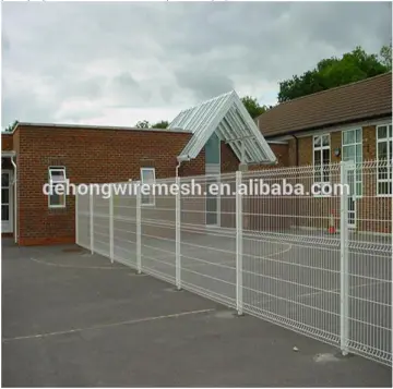 triangle bending welded mesh fence , 3D curved welded wire mesh panel