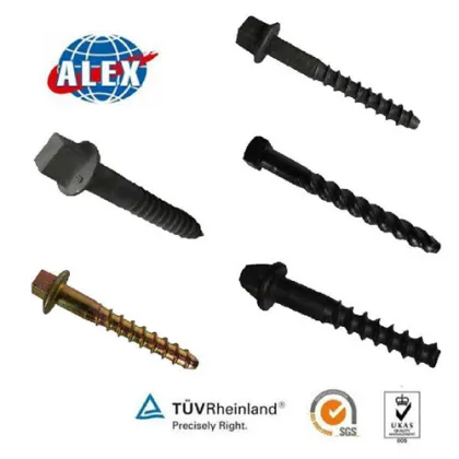 Railway Screw Spike For Railway system, Fastener Railway Screw Spike , High potency new design Railway Screw Spike