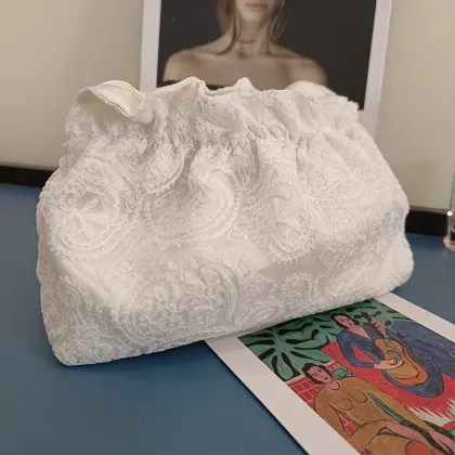 Fashion Lace Embroidery Evening Clutch Bags for Women