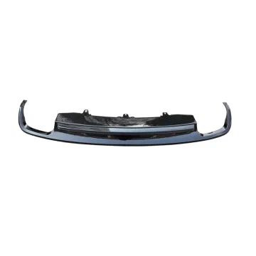 Black Diffuser Muffler PP Stainless Steel Rear Lip Bumper for Audi A6/S6 2012-2015