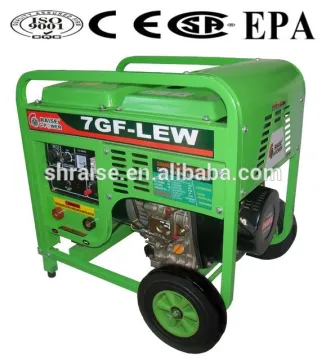 Air cooled diesel welding generator set