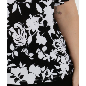 OEM Ladies Fashion Plus size Short sleeve Blouse