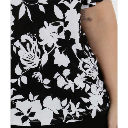 OEM Damenmode Plus Size Kurzarmbluse