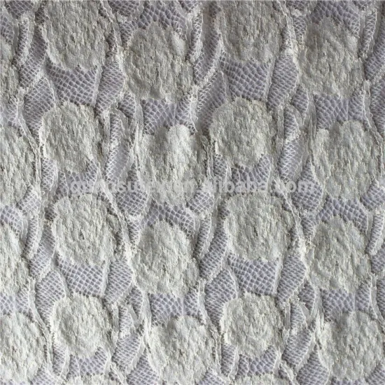 white swiss voile lace/ high quality italian nylon spandex crochet lace fabric for women casual dress