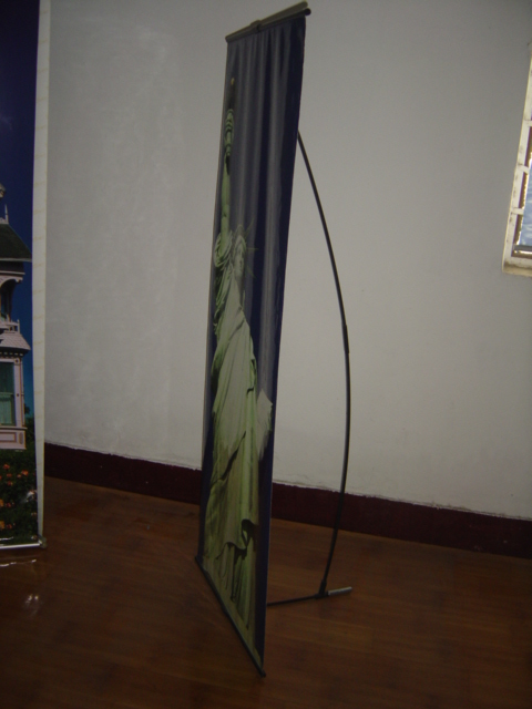 Durable Easy To Assemble L Shape Banner Stand