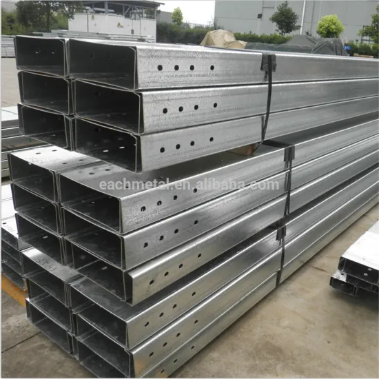 Easy-install long pattern galvanized steel c purlin