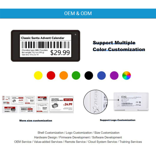 NFC Digital Price Label E Label Shelf