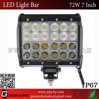 Super bright 72w led light bar tow truck led light bars