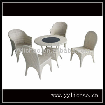 Rattan dining table and chair/garden furniture/modern outdoor rattan furniture